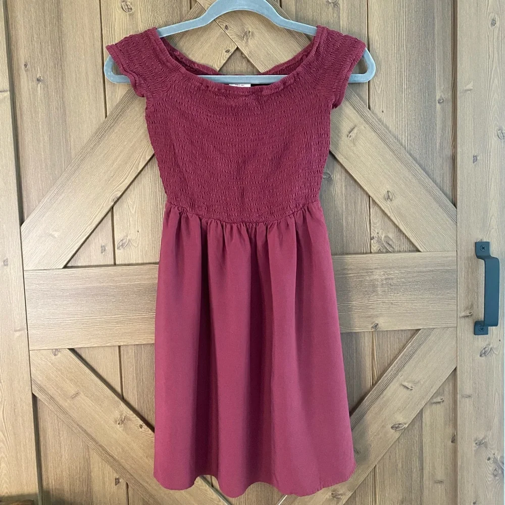Maroon skater dress - Picture 1 of 6